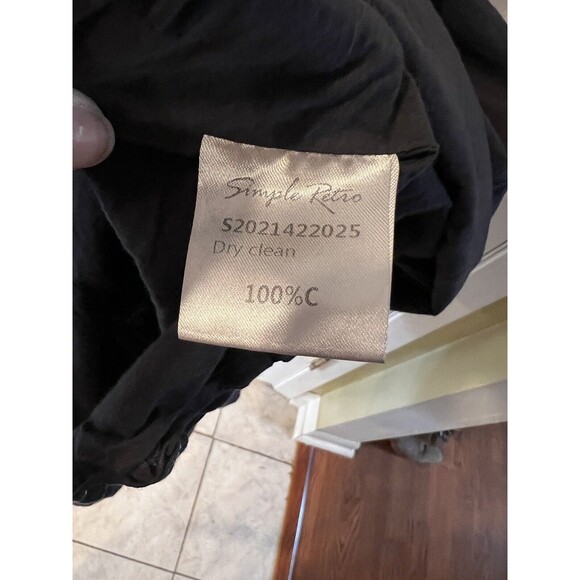 Simple Retro Dress Womens M/L Midi Slip boho dark romantic y2k coquette fairy - Picture 6 of 13